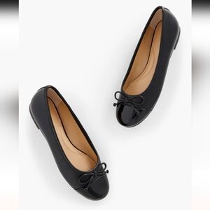 Talbot's Blair Cap Toe Nappa Ballet Flats,  Size 11